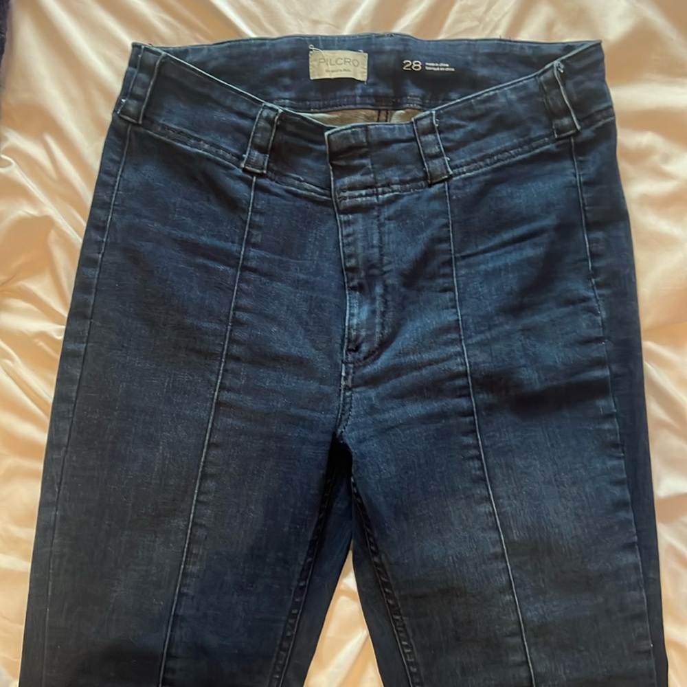 Pilcro and the Letterpress Women's Size 28 High Rise, Cropped Jeans